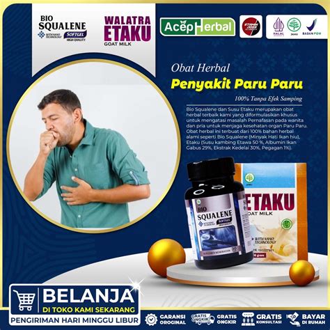 Jual Obat Herbal Pneumonia Anak Dewasa TB Paru Pembersih Flek Paru Paru