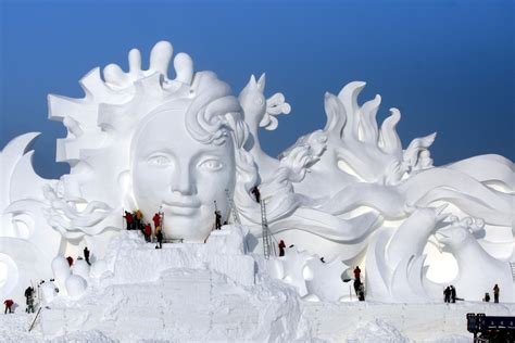 In Pictures: Enormous snow sculptures at Harbin International Ice and ...