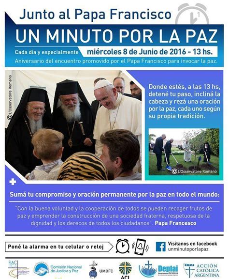 Un Minuto Para La Paz Con El Papa Periodista Digital