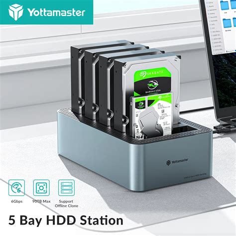 Yottamaster 5 Bay Hdd Docking Station With Offline Clone Sata To Usb3 0