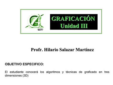 Pdf Graficaci N Unidad Iiihilario Sm Slide Graficacion Unidad Iii Pdf