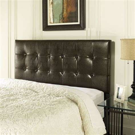 Crosley Andover Faux Leather Tufted King California King Headboard In