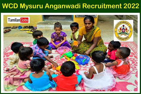 Wcd Mysuru Anganwadi Recruitment Out Worker Helper Mini