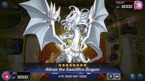 Albion The Sanctifire Dragon Branded Yu Gi Oh Master Duel YouTube