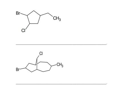 Solved Escriba El Nombre IUPAC De Los Siguientes Compuestos Chegg