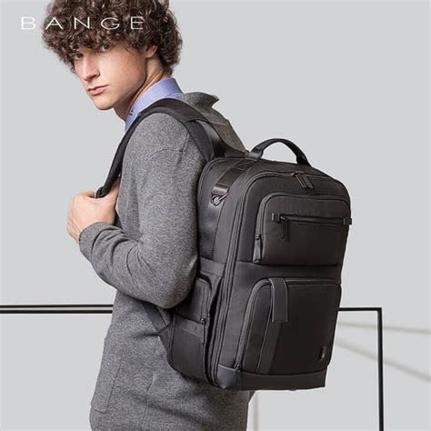 Bange High Capacity Business Waterproof Travel Office Mens Backpack