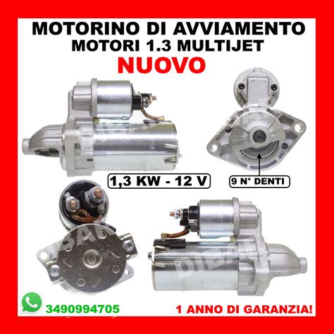 Motorino Di Avviamento Nuovo Fiat Panda D Multijet Mjet Dal