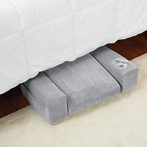 Bed Rest Pillow With Cup Holder Arms Large Gray Support Relax Plush ...