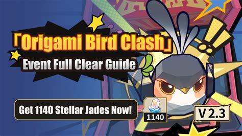 V Get Stellar Jades Now Origami Bird Clash Event Full