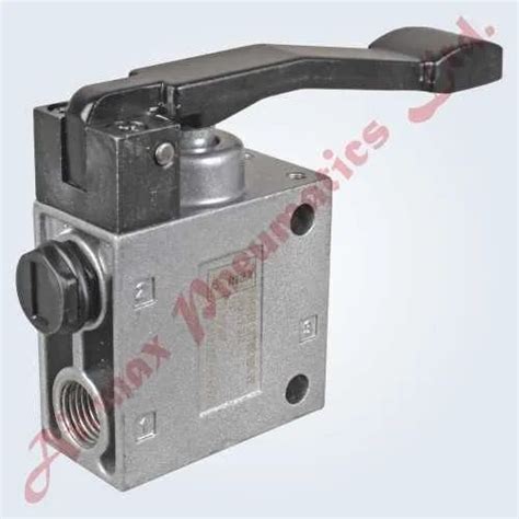 Ad Series Pneumatic Valve Way Hand Lever Valve Spring Return