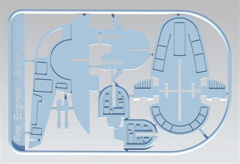 Free STL File Slave 1 Boba Fetts Ship Kit Card 3D Print Model To