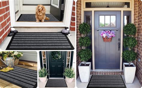 Ubdyo 2 Pack Door Mat Outdoor Mat Front Door Mat