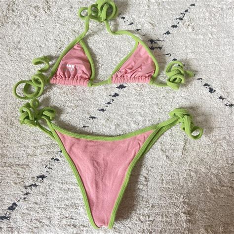 Frankies Bikini Summer Melon Tia Terry Triangle Depop