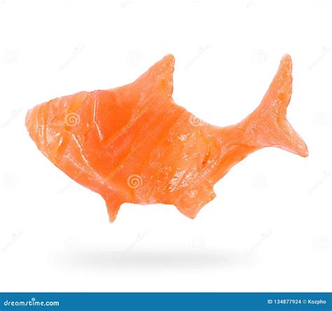 Imagen Conceptual De Una Rebanada De Primer Rojo De Los Pescados En El