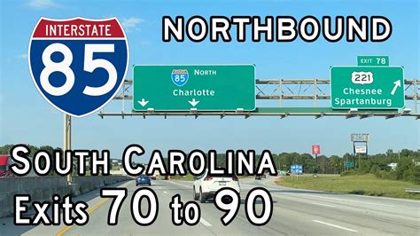 Interstate 85 South Carolina Exits 70 To 90 Northbound Youtube