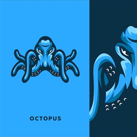 Premium Vector Octopus Mascot Logo Illustration