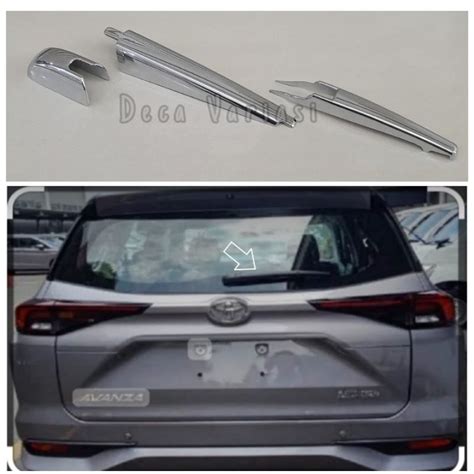 Jual Cover Wiper Belakang Avanza Veloz Xenia Chrome