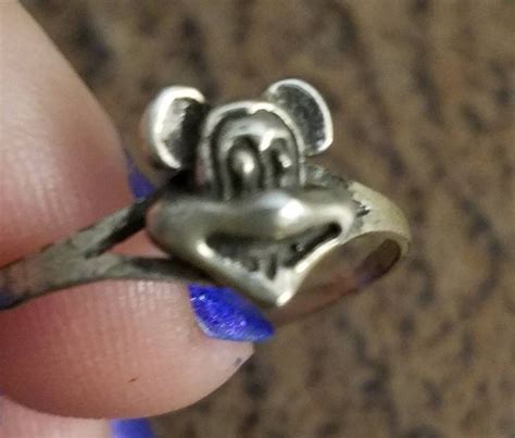 Vintage Mickey Mouse Ring Vintage Disney Ring Size 9 Ring Etsy