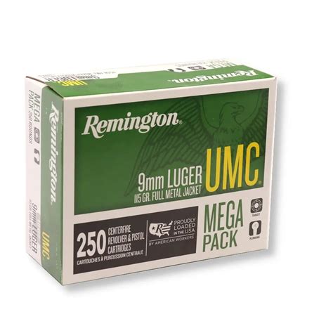 Remington Umc 9mm 115gr Fmj Bulk Ammo For Sale L9mm3a 1000 Rounds