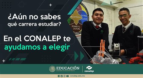 CONALEP On Twitter Estudia Tu Bachillerato Y Al Mismo Tiempo Una