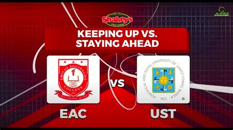 Shakeys Super League Day Match Eac Vs Ust Youtube