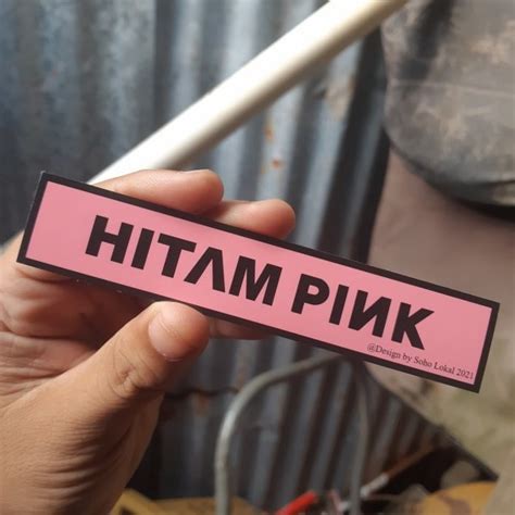 Hitam Pink Sticker Motor Kereta Laptop Pelbagai Shopee Malaysia