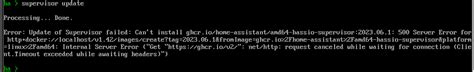 Haos Supervisor Update Failed Installation Home Assistant Community