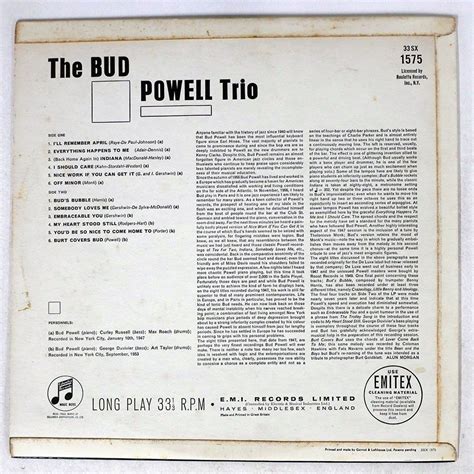 Yahoo オークション 英 モノラル盤 BUD POWELL BUD COLUMBIA 33SX157