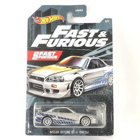 Jual HOT SALE HOT WHEELS NISSAN SKYLINE GT R BNR34 2F2F 2020 TERMURAH Shopee Indonesia