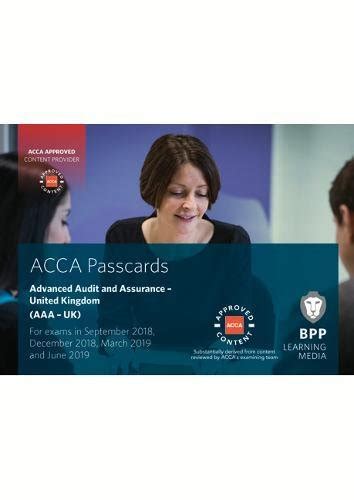 Acca Advanced Audit And Assurance Uk Passcards Bpp Learning Media