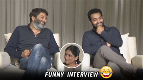 Aravinda Sametha Movie Team Hilarious Interview NTR Trivikram