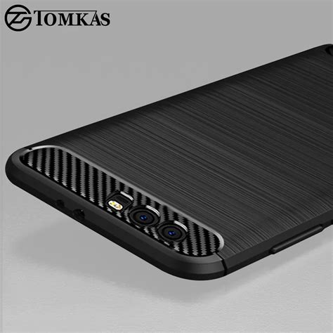 Tomkas Silicone Case For Huawei Honor 9 Case Luxury Soft TPU Brushed