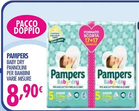 Pampers Baby Dry Pannolini Per Bambini Varie Misure Offerta Di Acqua