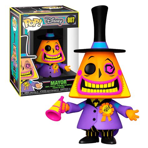 Funko Pop Alcalde 807 Blacklight Extraño Mundo De Jack Disney Original