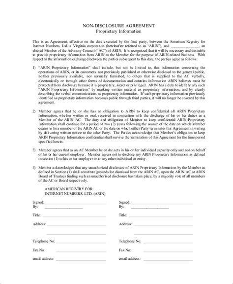 Free Sample Non Disclosure Agreement Templates In Pdf