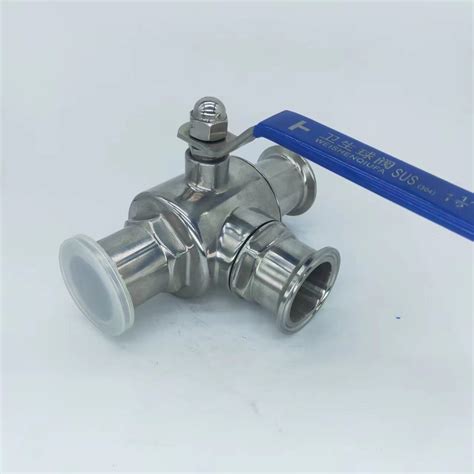 3way Sanitary Food Milk 0 10bar Tri Clamp Ball Valve China Ball Valve