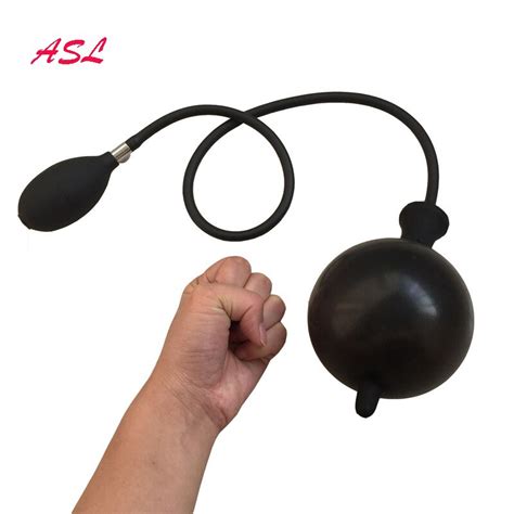 Inflatable Silicone Anal Plug Anal Dilator Expandable Inflatable Butt