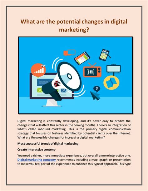 PPT What Are The Potential Changes In Digital Marketing PowerPoint