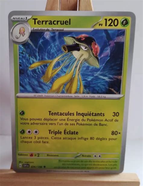 CARTE POKÉMON TERRACRUEL 026 198 ECARLATE ET violet SV1 Officielle Neuf