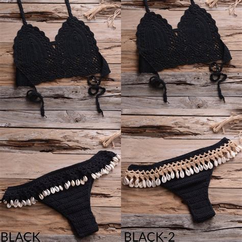 Crochet Bikini Set Crochet Swimwear Crotchless Bikini Open Crotch Bikini Sexy Bikini Pattern