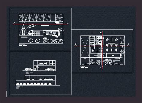 Fast Food Restaurant Dwg Block For Autocad • Designs Cad