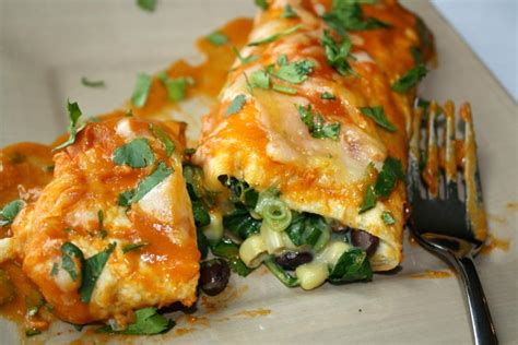 Black Bean Spinach Enchiladas Vegan The Garden Grazer