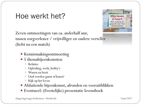 Ppt Vertel Mij Wat Het Levensverhaal In Palliatieve Zorg Powerpoint