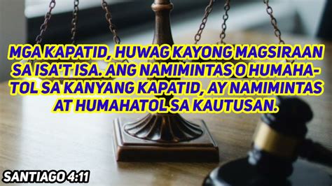 Santiago 411 12 Mateo 71 5 Tagalog Bible Verse Youtube