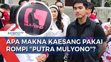 Kaesang Blusukan Pakai Rompi Putra Mulyono Pdip Komentari Itu Sopo