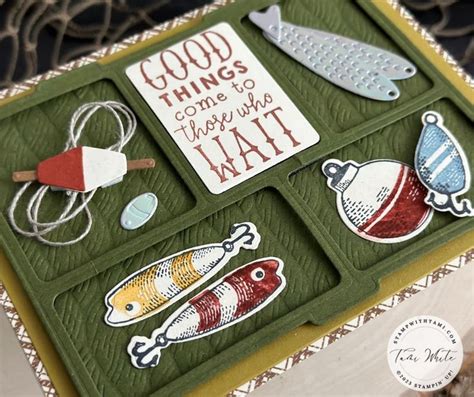 Tackle Box Card Fishing Series Stampin Up Demonstrator Tami