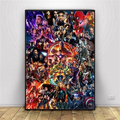 Avengers Assemble Movie Poster Wall Art Living Room Home - Etsy