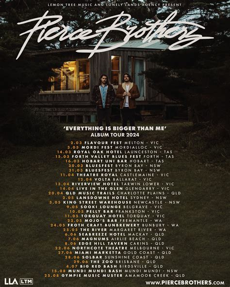 Pierce Brothers 2024 Australian Tour Dates Announced