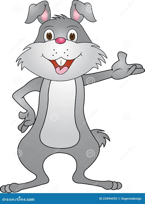 Funny Rabbit Cartoon Stock Photography - Image: 23494592