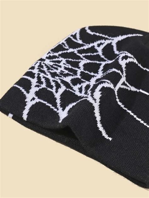 Y K Spider Web Hat Y K Beanie Spiderman Knit Beanie Etsy